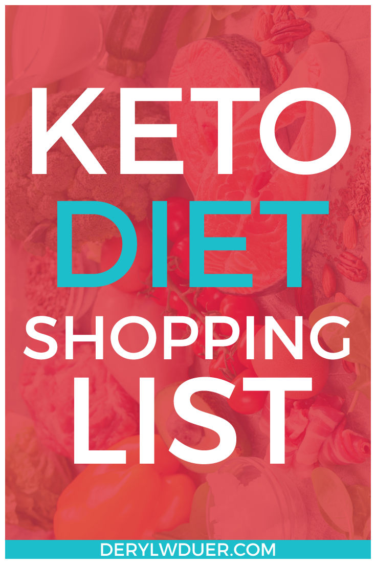 Keto Diet Shopping List Pinterest Red
