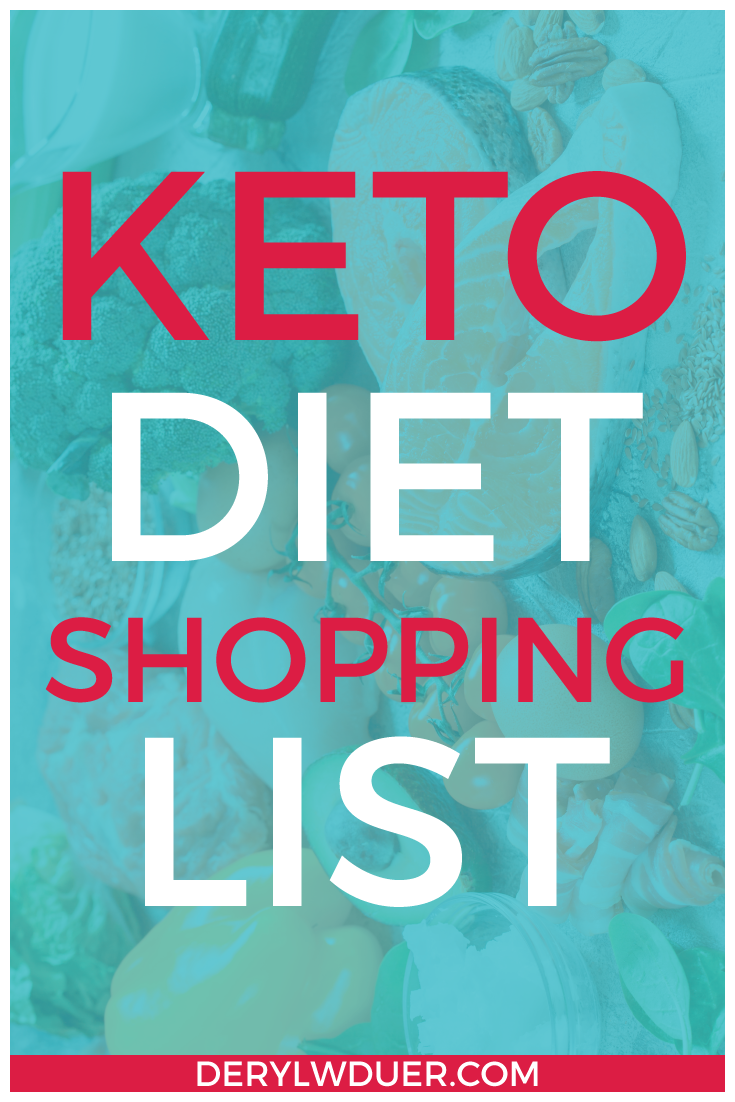 Keto Diet Shopping List Pinterest Teal