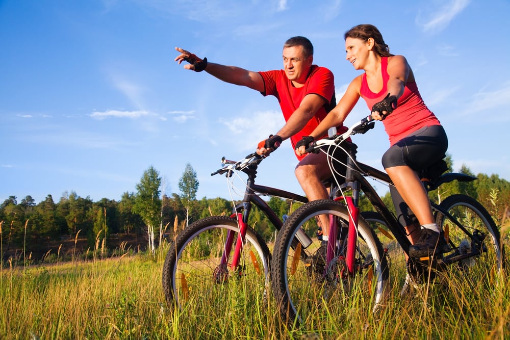 Couple on Bicycles